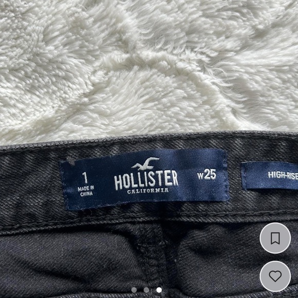 Hollister jean skirt/ barley warn/ distressed/ size 1 - Picture 3 of 3